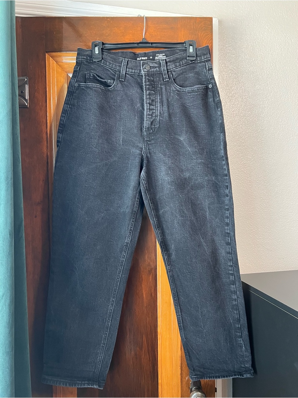 Old Navy Washed Black Extra High Rise Curvy Fit Denim